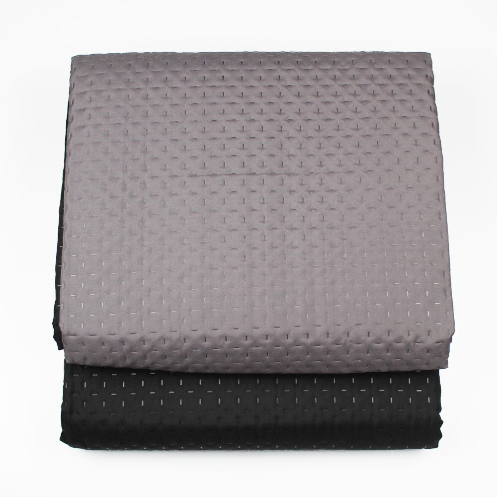 Copriletto matrimoniale Milady nero/grigio double face