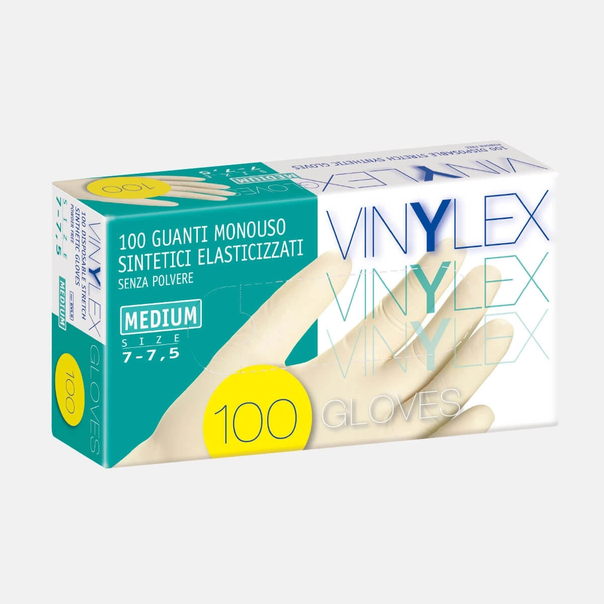 Guanti vinyl TG L 100 pz