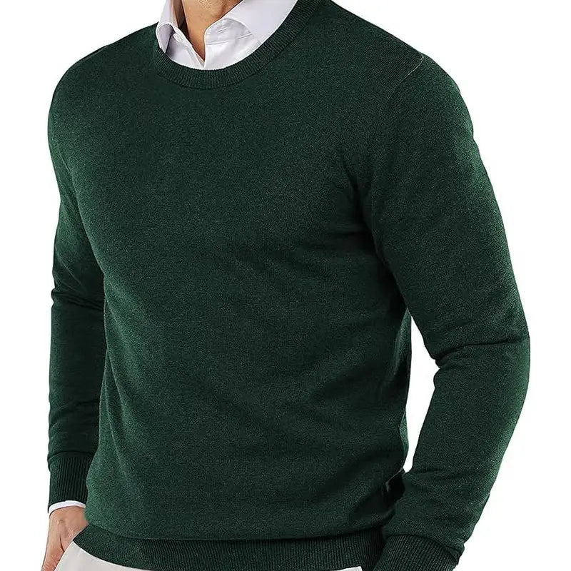 Coveri Herren-Pullover aus Baumwolle mit Rundhalsausschnitt, hergestellt in Italien