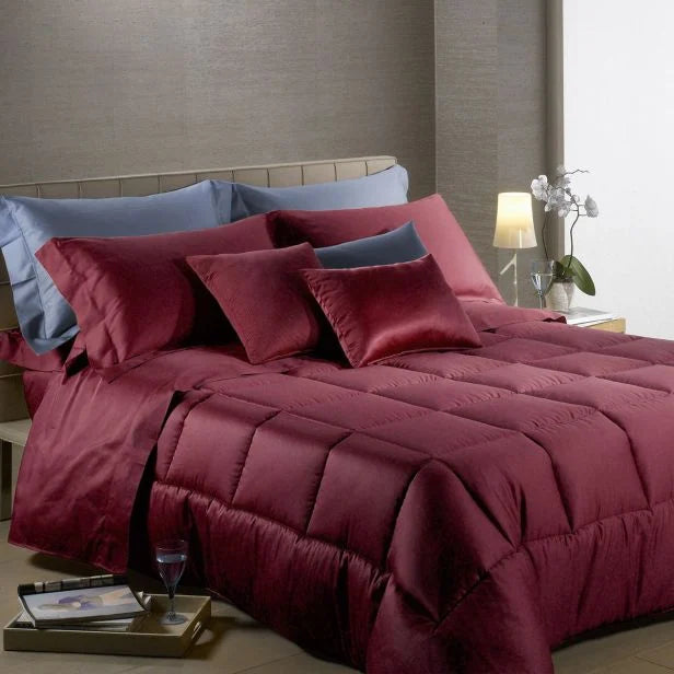 Burgundy double duvet